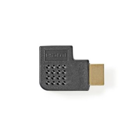 Adaptor HDMI - HDMI mama cotit stanga negru, Nedis