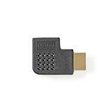 Adaptor HDMI - HDMI mama cotit stanga negru, Nedis